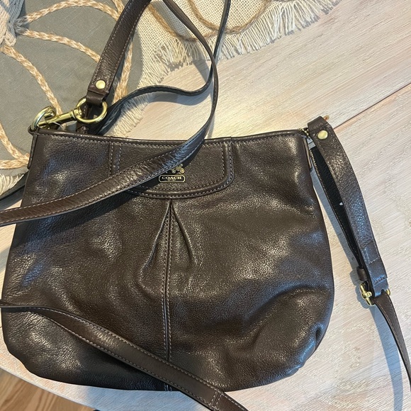 Coach brown leather crossbody bag - Picture 3 of 3
